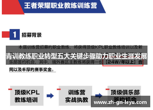 青训教练职业转型五大关键步骤助力职业生涯发展